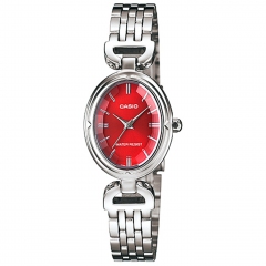 CASIO  LTP-1374D-4ADF Reloj de Pulsera Analgico para Mujer Color Plateado