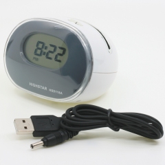 Reloj Digital Sobremesa con Abrecartas HSD-118A-N USB y Pilas.
