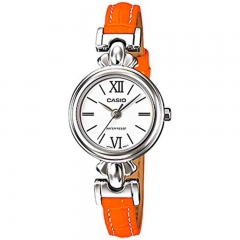 CASIO  LTP-1384L-7B2DF Reloj de Pulsera Analgico para Mujer Color Naranja