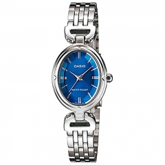 CASIO  LTP-1374D-2ADF Reloj de Pulsera Analgico para Mujer Color Azul