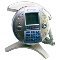 Telefono De Sobremesa Tulus Xk-186E-CHAMPAGNE  Calendario, Identificador y