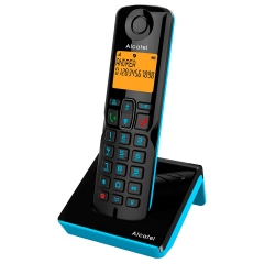Alcatel S280-Negro/Azul Telefono Inhalambrico con Bloqueo de LLamadas