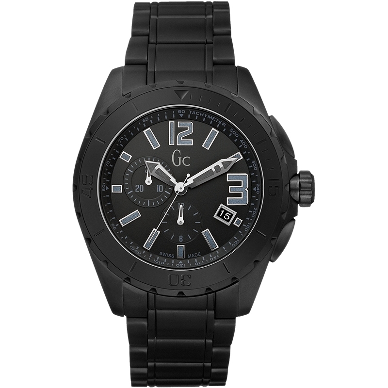 Importacionesjgarcia GUESS GC GUESS COLLECTION X76011G2S Reloj de Pulsera Analogico para Hombre Color Negro 14012 245.00
