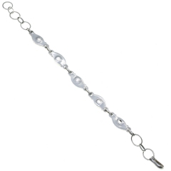 Pulsera Plata/Turmalina Colores 20Cm width = 