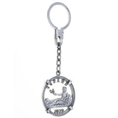 Llavero Plata Moneda Espaa 1870 20Gr width = 