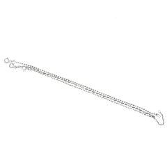 Juego de 3 Pulseras Plata 18Cm width = 