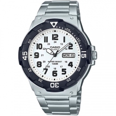 CASIO Collection MRW-200HD-7BVDF Reloj de Pulsera Analógico para Hombre Color Plateado width = 