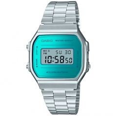 Reloj de Pulsera CASIO A168WEM-2EF Digital para Unisex Color Azul Correa Acero inoxidable width = 