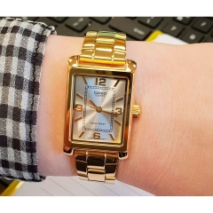 Reloj de Pulsera CASIO LTP-1234 Analógico para Mujer Color Dorado Correa Acero inoxidable dorado width = 