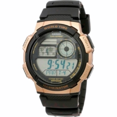 Reloj de Pulsera CASIO AE-1000W-1A3VDF Digital para Hombre Color Negro Correa Resina