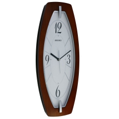 Reloj De Pared Seiko Qxa-571B Reloj Pared Ovalado width = 