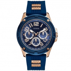 GUESS DELTA GW0051G3 Reloj de Pulsera Analógico para Hombre Color Azul