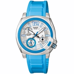 Reloj de Pulsera CASIO LTP-1320 Analógico para Mujer Color Azul Correa Resina