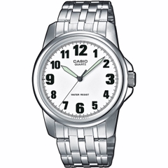 Reloj de Pulsera CASIO MTP-1260 Analógico para Hombre Color Plateado Correa Acero inoxidable
