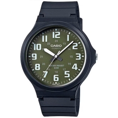 CASIO  MW-240-3BV Reloj de Pulsera Analógico para Hombre Color Verde