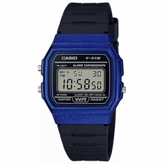 Reloj de Pulsera CASIO F-91 Digital para Unisex Color Azul Correa Resina width = 