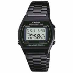 Reloj de Pulsera CASIO B640 Digital para Unisex Color Negro Correa Acero inoxidable