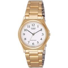 Reloj de Pulsera CASIO MTP-1130 Analógico para Hombre Color Dorado Correa Acero inoxidable dorad width = 