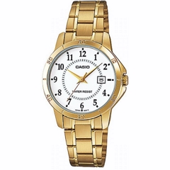 Reloj de Pulsera CASIO LTP-V004G-7BUDF Analógico para Mujer Color Dorado Correa Acero inoxidable width = 