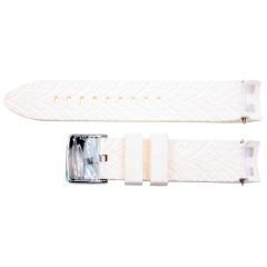 Correa De Caucho Marca Carrera 22Mm Blanca width = 