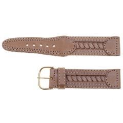 Correa Piel Trenzada 18Mm Marron Claro