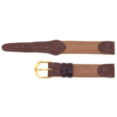 Correa Piel Trenzada Marron Claro 16Mm width = 