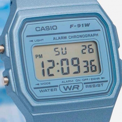 CASIO Collection F-91WS-2EF Reloj de Pulsera Digital para Unisex Color Azul width = 