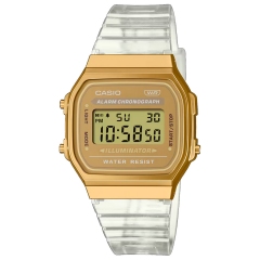 CASIO COLLECTION A168XESG-9ADF Reloj de Pulsera Digital para Unisex Color Dorado