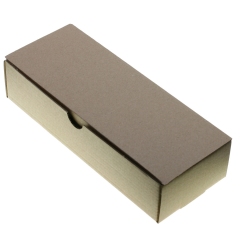 Caja de Cartón para Embalaje Desmontable 200 x 80 x 45 mm.  Color Marrón. width = 