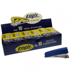 Grapadora Pequeña n-10 Eagle 1010A Color Surtido en Azul, Amarillo y Rojo width = 