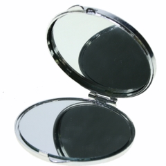 Espejo Ovalado Para Bolso Hk-30-058 Negro-Dorado width = 