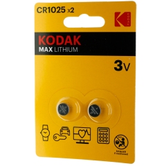 Kodak Pila de Botón MAX Lithium CR1025 3V (Precio x Pila) 10 Años de Garantia width = 