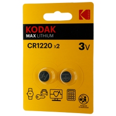Kodak Pila de Botón MAX Lithium CR1220 3V (Precio x Pila) 10 Años de Garantia width = 