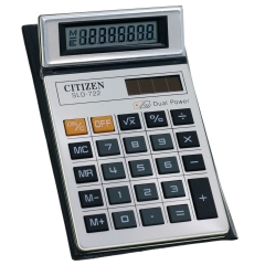 Calculadora Citizen SLD-722 Solar y Pilas con Cartera width = 