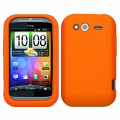 Skin Gel Silicona HTC Wildfire S Color Naranja