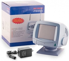 Monitor B/N de 6 Pulgadas Mx-Onda MX-TBN60 Con Radio AM/FM  y entrada Audio Video RCA