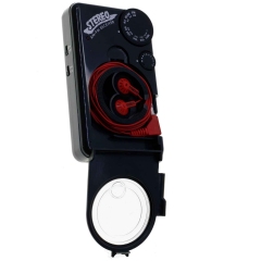 Radio Stereo Am/Fm Ga-19 Color Negra Con Guarda Auriculares width = 