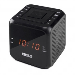 Radio Reloj Daewoo Dcr-450-B Con Sintonizador Digital y 30 Memorias width = 