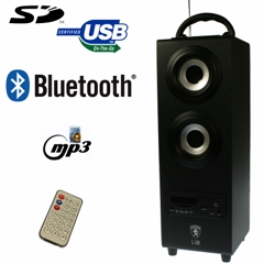 Altavoz Bluetooth 2.1 L-100 Color Negro Mp3, USB y SD width = 