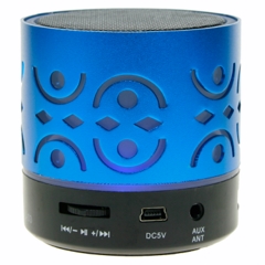 Mini Altavoz Bluetooth L-03 Color Azul Mp3, USB y Micro SD width = 