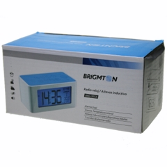 Radio Reloj Brigmton Brd-915 Azul con Altavoz Inductivo width = 