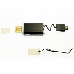 Mini Usb A Usb Smartcable A8 Mini-Usb Cargador Y Lector Microsd