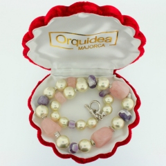 Collar Perlas Y Quarzo Orquidea 49618 Collar Perlas/Quarzo Rosa width = 