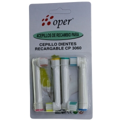 Pack de 4 Recambios Compatibles para Cepillos Eléctricos Oral-B CP3060 width = 