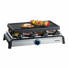 Raclette Grill Severin RG-2617 Raclette de 1100 W 8 Personas, Termostato con LED width = 