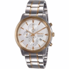 SEIKO Cronograph SAPPHIRE SNDG68P1 Reloj de Pulsera Analgico para Hombre Color Plateado