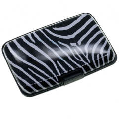 Cartera Aluminio P/Tarjetas  Wallet- Zebra width = 