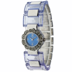 Christian Gar Cg-88555 Reloj Analógico Para Mujer Caja De Metal Esfera Color Azul