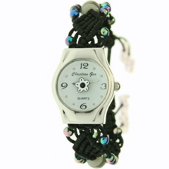 Reloj Christian Gar Reloj Seora Wr Correa de Nylon Negra