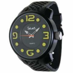Reloj Select Fr-30 Negro Num Amarillos